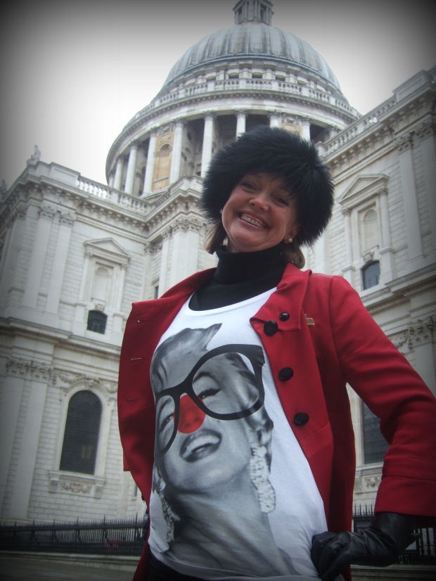 Sophie Neville at St. Paul's Cathedral, Red Nose Day